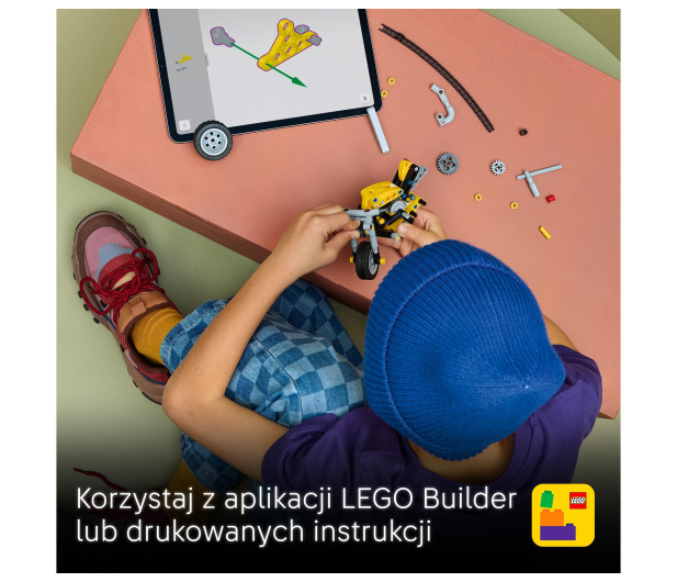 LEGO TECHNIC 42225 Żółty motocykl - 1489548 - zdjęcie 8